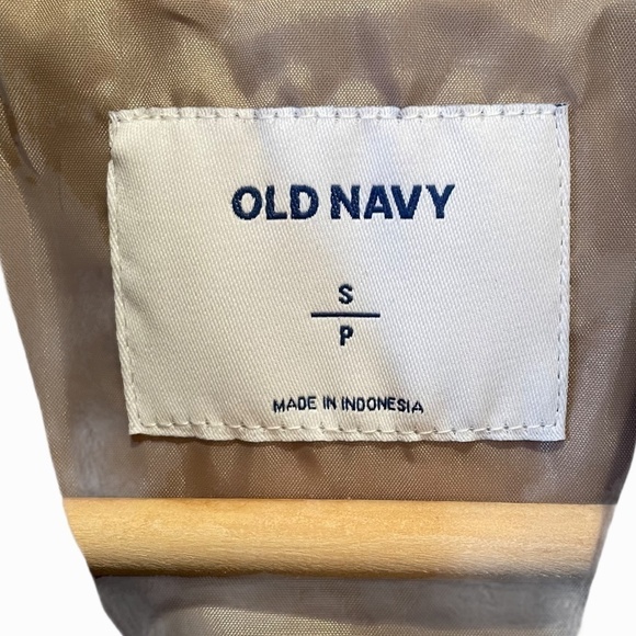 Old Navy Ladies Tan Beige Pea Coat Water Resistant - Picture 2 of 10